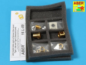 Aber 16L-09 Frein de bouche tardif pour le canon utilisé sur la version tardive du char Tiger I, Tiger II (tourelle Henschel) / Frein de bouche tardif utilisé sur le canon allemand de 8,8 cm des Tiger I et Tiger II (tourelle Henschel) à l&amp;#39;échelle 1/16 – image 15