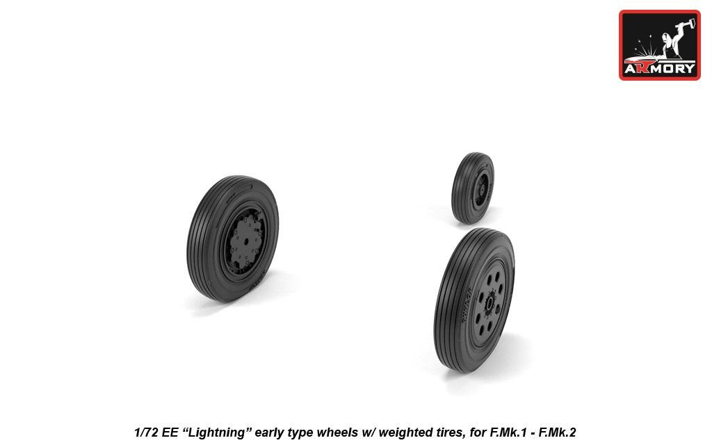Roues Armory Models AW72409 EE Lightning avec pneus lestés, échelle 1/72 (début) – image 3