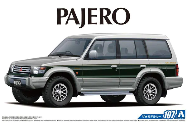 Aoshima 05710 Mitsubishi V43W Pajero Super Exceed '91 1/24 
