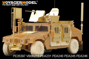 Modèle Voyager PEA245 Famille HUMVEE/DUMVEE moderne Roues Super Swaper avec roue de secours (GP) 1/35 – imagen 3