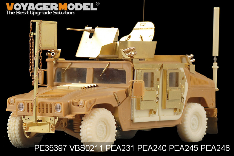 Modèle Voyager PEA245 Famille HUMVEE/DUMVEE moderne Roues Super Swaper avec roue de secours (GP) 1/35 – imagen 3