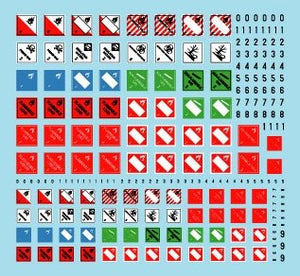 Star Decals 35-C1347 DANGER ! Panneaux de signalisation pour matières dangereuses 1/35 – image 2