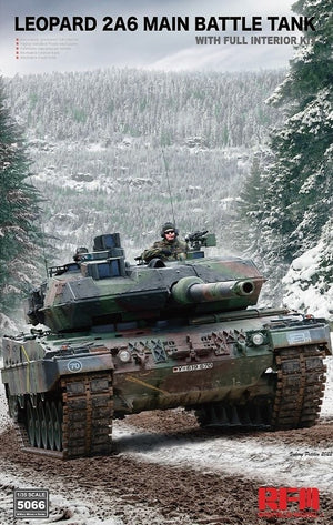 Maquette Rye Field 5066 Leopard 2 A6 - Intérieur complet 1/35