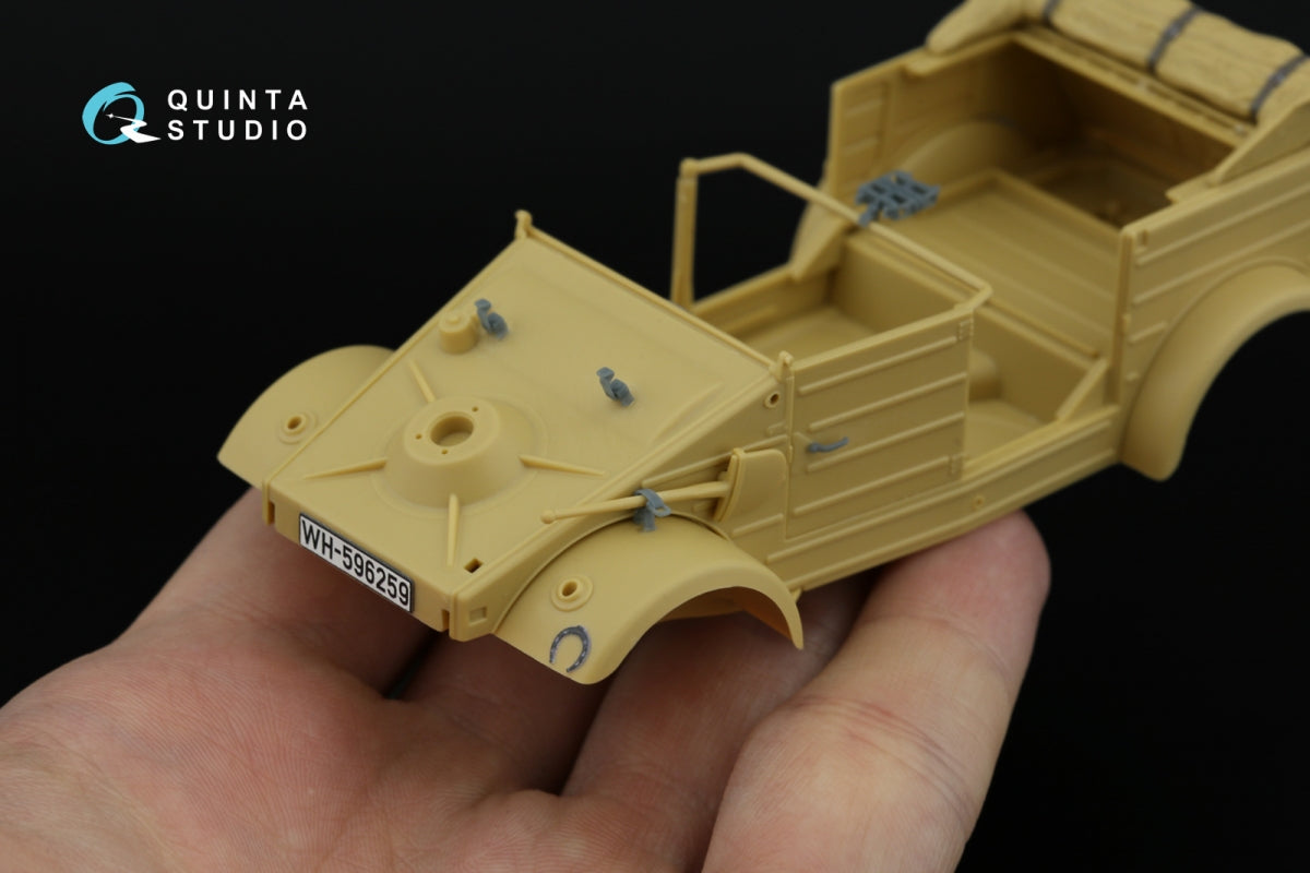Intérieur imprimé et coloré en 3D sur papier décalcomanie (Tamiya) (avec pièces en résine imprimées en 3D) Quinta Studio QD+35141 Kubelwagen Type 82, échelle 1/35 – imagen 13