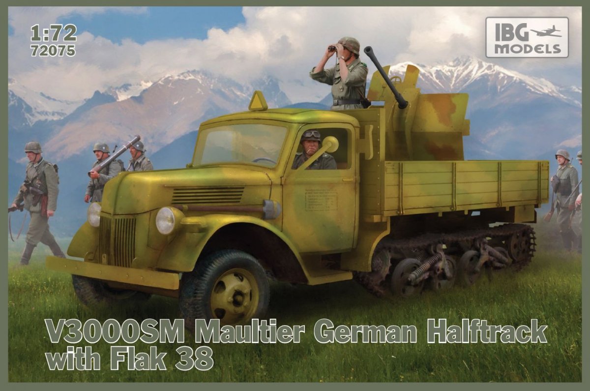 IBG 72075 V3000S/SS M Maultier avec Flak 38 1/72