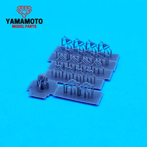Ceintures de sécurité de course Yamamoto YMPTUN116, 4 points, lot de 1 - Noir et rouge, échelle 1/24  – image 3