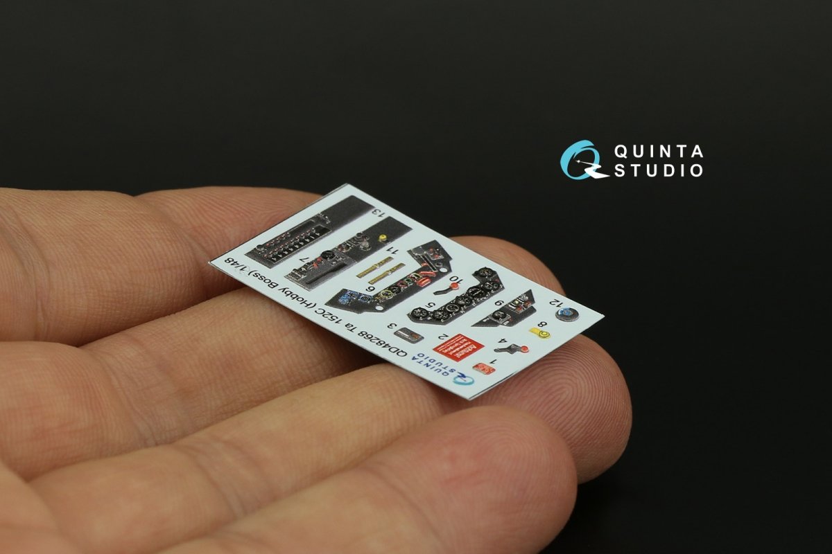 Intérieur imprimé en 3D et coloré sur papier décalcomanie Quinta Studio QD48268 Ta 152C (Hobby Boss) 1/48 – image 4