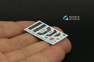Intérieur imprimé en 3D et coloré sur papier décalcomanie Quinta Studio QD48268 Ta 152C (Hobby Boss) 1/48 – image 4