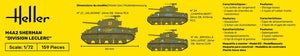 Heller 79894 M4A2 Sherman Division Leclerc deco.FR 1/72 – zdjęcie 6