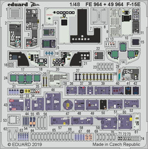 Intérieur du F-15E Eduard 49964, échelle 1/48, GREAT WALL HOBBY
