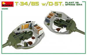 Miniart 35290 T-34/85 avec D-5T. Usine 112. Printemps 1944. Maquette intérieure 1/35 – immagine 11
