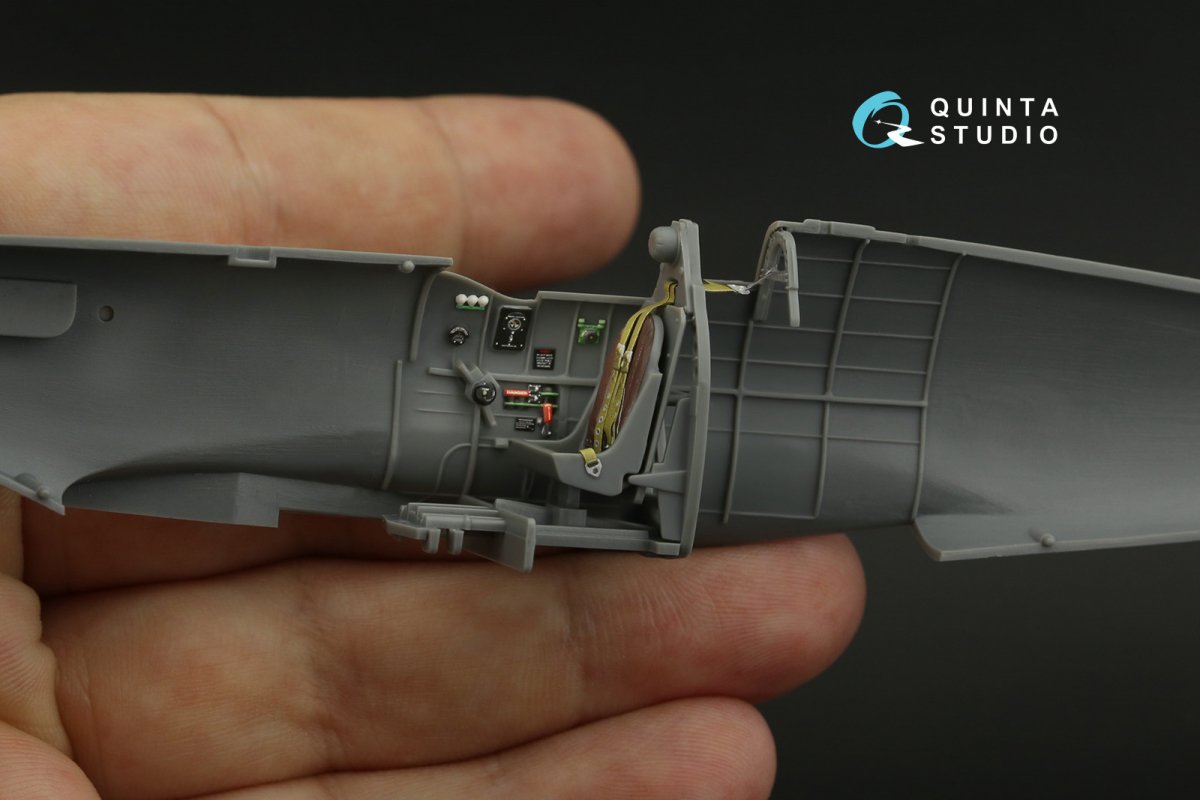 Intérieur imprimé en 3D et coloré sur papier décalcomanie Quinta Studio QD48136 Spitfire Mk.V (Tamiya) 1/48 – image 10