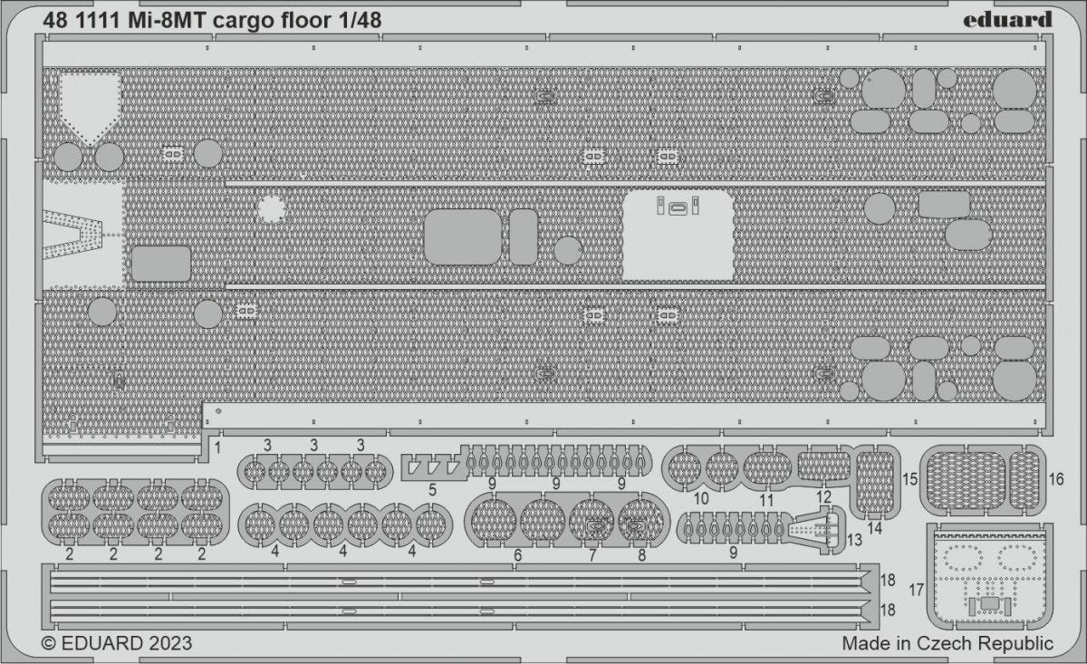 Plancher cargo Eduard 481111 Mi-8MT TRUMPETER 1/48