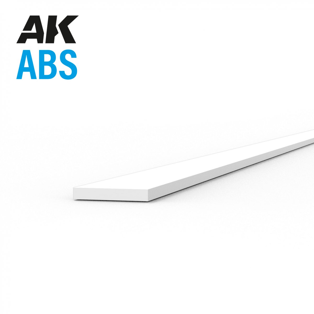Bandes AK Interactive AK6703 0,25 x 2,00 x 350 mm – Bande ABS – 10 unités par sachet