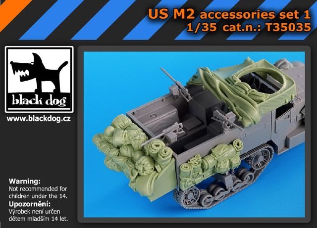 Ensemble d&amp;#39;accessoires Black Dog T35035 US M2 N° 1/35
