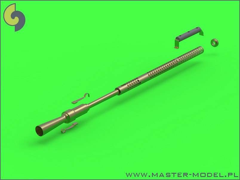 Master GM-35-010 KPV - Mitrailleuse lourde russe de 14,5 mm - trous de refroidissement ronds - utilisée sur les systèmes antiaériens ZPU-1/2/4 (1 pc) (1/35) – image 4