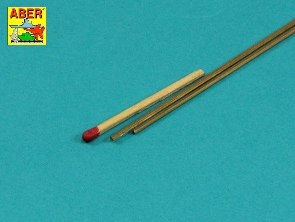 Tiges hexagonales en laiton Aber HR-15, longueur 1,5 mm, 245 mm (2 pièces)  – image 2