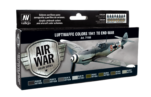 Vallejo 71166 Couleurs de la Luftwaffe 1941 à la fin de la guerre 