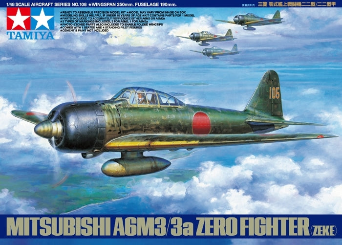 Tamiya 61108 Mitsubishi A6M3/3a Zero Fighter 1/48 – zdjęcie 2