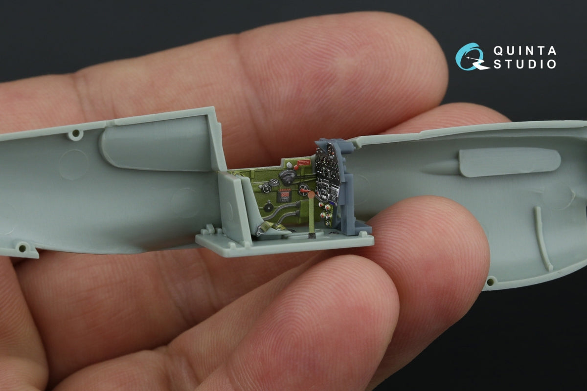 Intérieur imprimé en 3D et coloré sur papier décalcomanie Quinta Studio QD+72054 P-40E Warhawk (Academy/Modelist) (avec pièces en résine imprimées en 3D) 1/72 – image 10