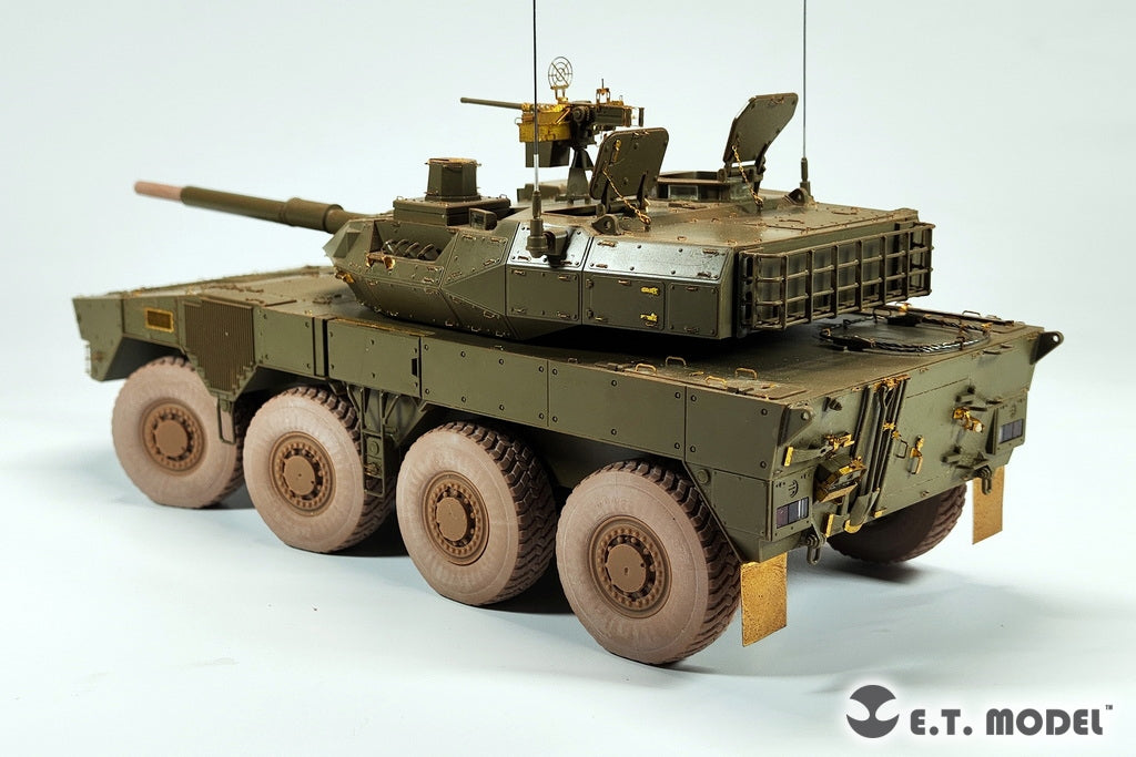 ET Model P35-129 JGSDF TYPE 16 Maneuver Combat Vehicle Sound Wheels and Muzzle Brake For TAMIYA Kit 1/35 – immagine 6