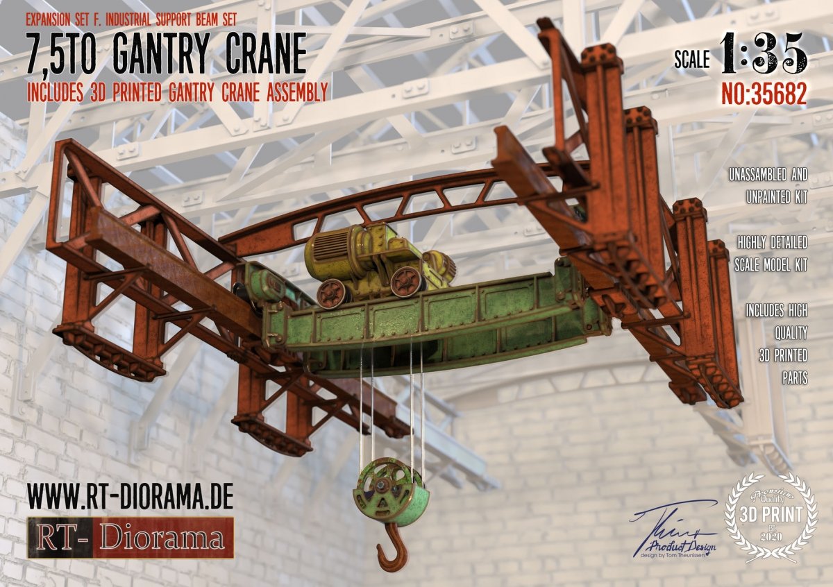RT-Diorama 35682 Grue à portique 7,5 pouces 1/35  – immagine 2