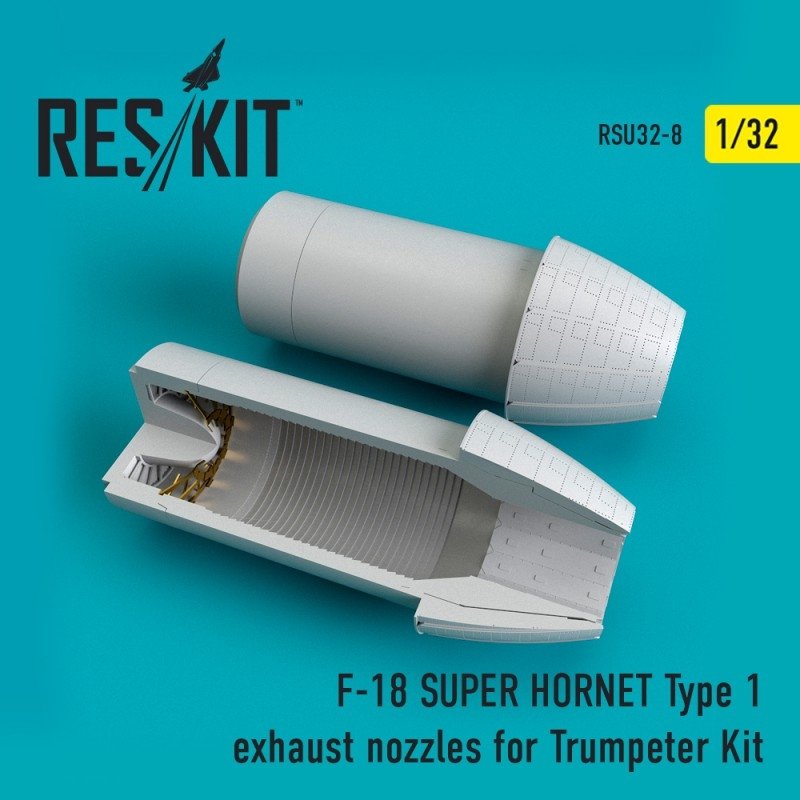 RESKIT RSU32-0008 Buses d'échappement de type 1 pour F-18 (E/G) SUPER HORNET, kit Trumpeter au 1/32