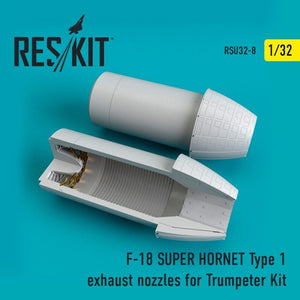 RESKIT RSU32-0008 Buses d&amp;#39;échappement de type 1 pour F-18 (E/G) SUPER HORNET, kit Trumpeter au 1/32
