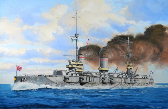 Revell 05137 Cuirassé russe Gangut de la Première Guerre mondiale (1/350)
