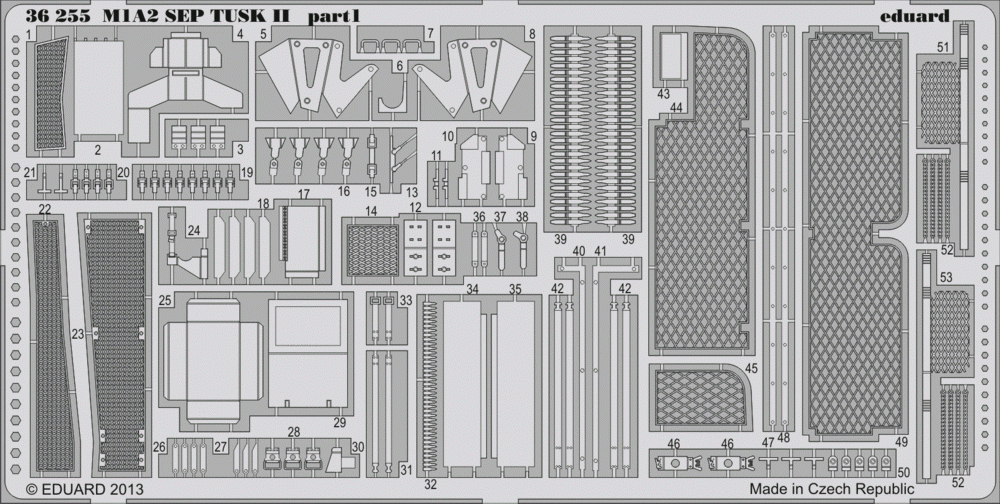 Eduard 36255 M1A2 SEP TUSK II 1/35 Tamiya – immagine 2
