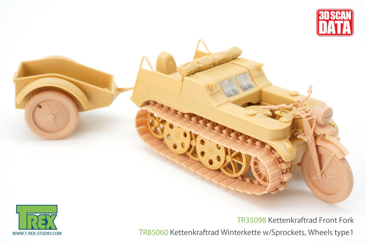 T-Rex Studio TR85060 Kettenkaraftrad Winterkette avec pignons et roues Type 2 1/35 – image 6