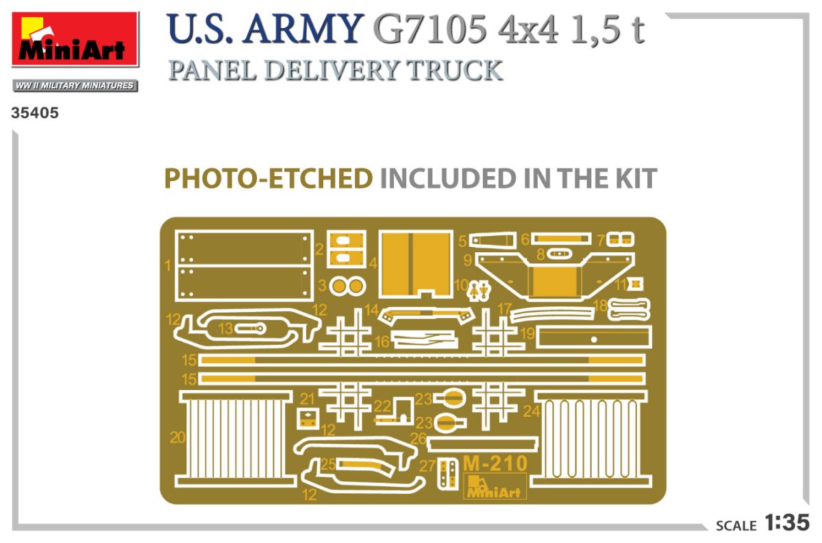 MiniArt 35405 Armée américaine G7105 Camion de livraison de panneaux 4x4 1,5 t 1/35 – image 2