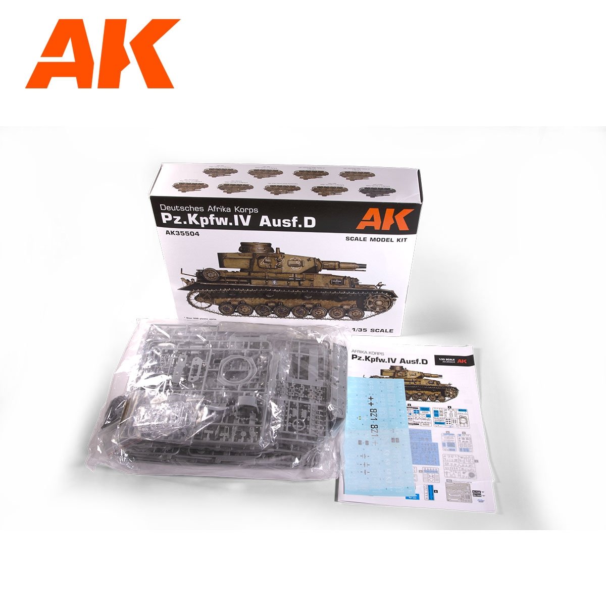 AK Interactive AK35504 PZ.KPFW.IV AUSF.D AFRIKA KORPS 1/35  – image 6