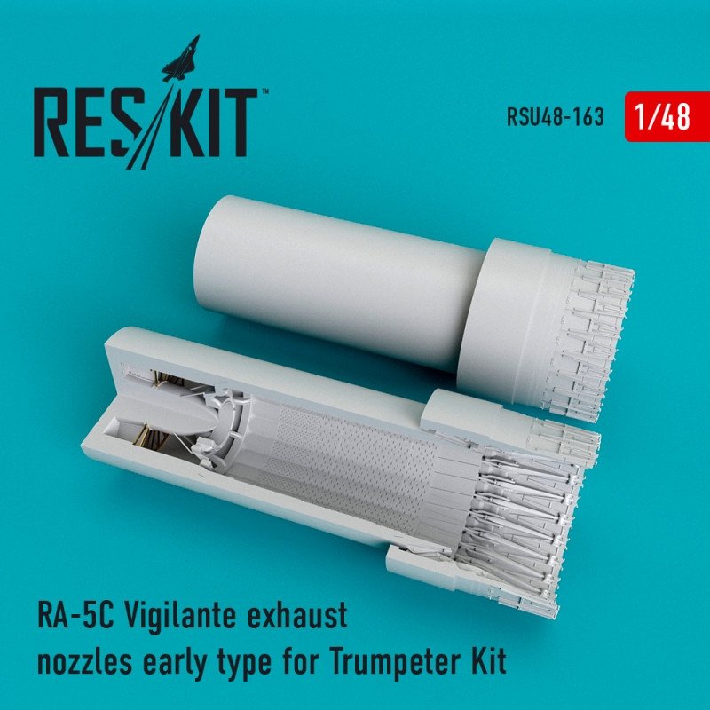 RESKIT RSU48-0163 RA-5C Vigilante, tuyères d'échappement type ancien pour maquette Trumpeter au 1/48
