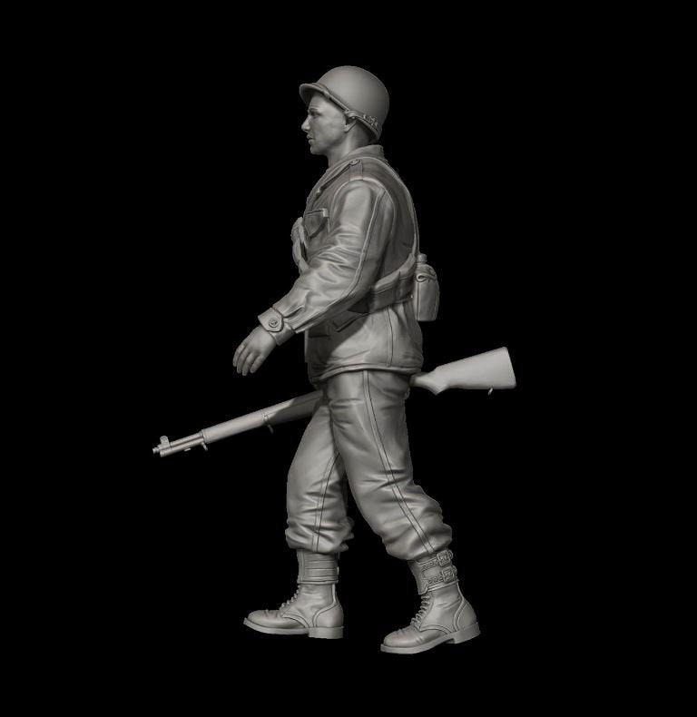 Panzer Art FI35-093 Soldat américain en uniforme M43 n° 1 1/35 – immagine 3