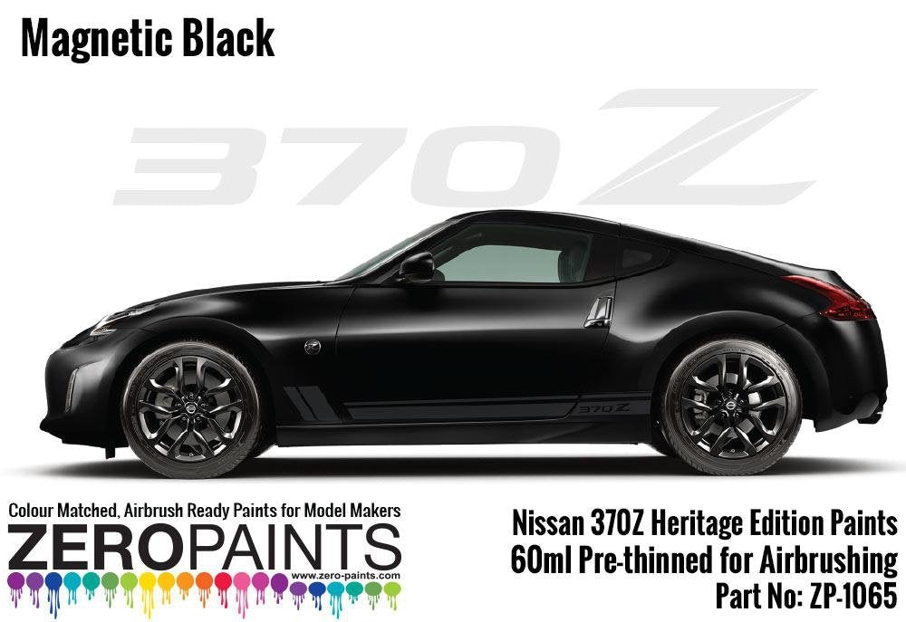 Peinture Zero Paints ZP-1065MAGNETIC Nissan 370Z Heritage Edition, 60 ml, Noir magnétique