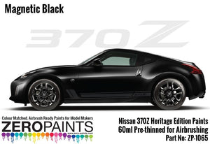 Peinture Zero Paints ZP-1065MAGNETIC Nissan 370Z Heritage Edition, 60 ml, Noir magnétique