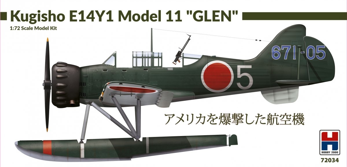 Hobby 2000 72034 Kugisho E14Y1 Modèle 11 &amp;quot;Glen&amp;quot; 1/72