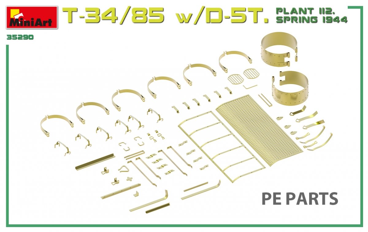 Miniart 35290 T-34/85 avec D-5T. Usine 112. Printemps 1944. Maquette intérieure 1/35 – immagine 10