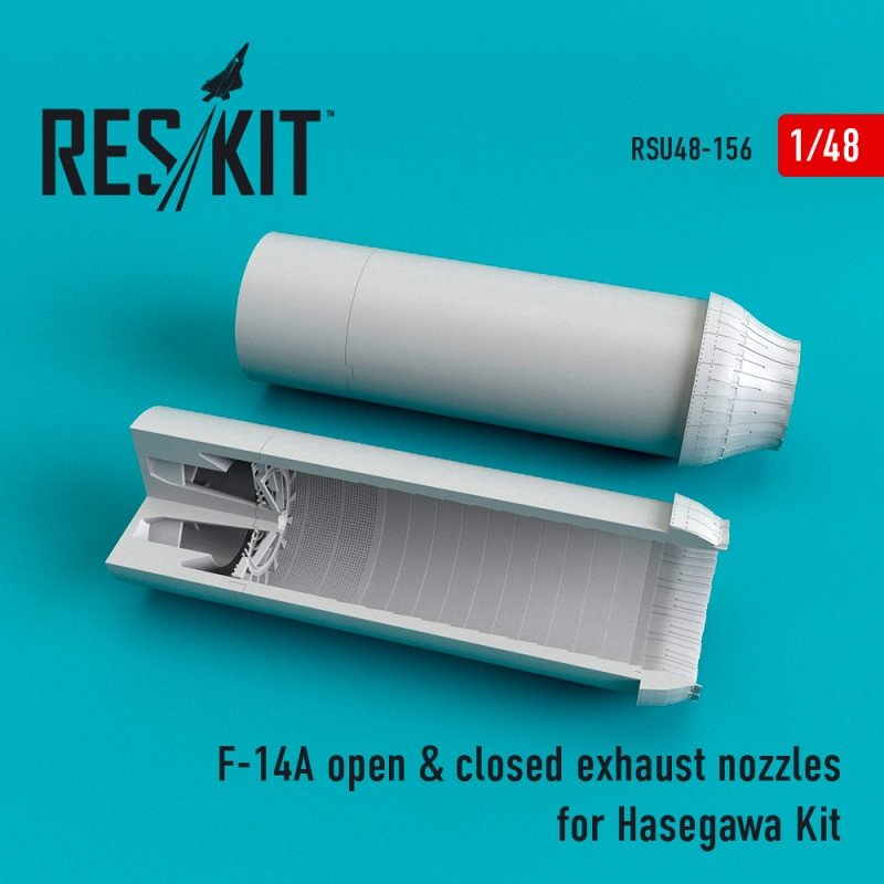 RESKIT RSU48-0156 Buses d'échappement ouvertes et fermées pour maquette Hasegawa au 1/48