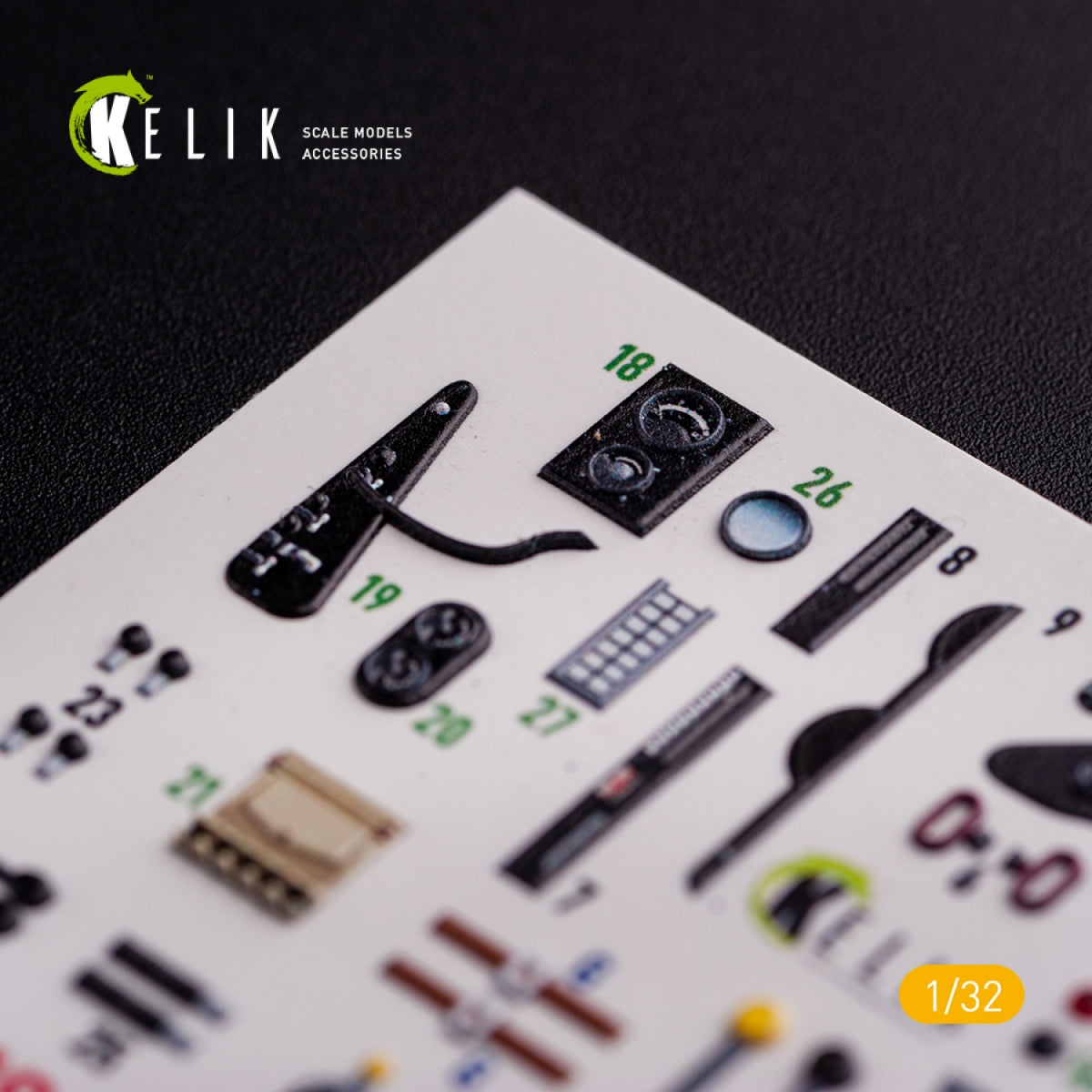 KELIK K32019 CR.42 LW - Décalcomanies 3D intérieures pour kit ICM 1/32 – image 6