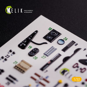 KELIK K32019 CR.42 LW - Décalcomanies 3D intérieures pour kit ICM 1/32 – image 6