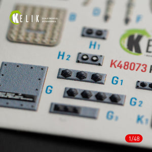Décalcomanies 3D pour l&amp;#39;intérieur du Ka-27 Helix (KELIK K48073) pour la maquette HobbyBoss au 1/48 – immagine 12