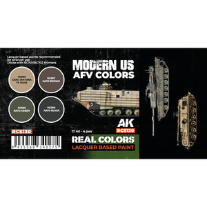 AK Interactive RCS130 Couleurs modernes des véhicules blindés de l&amp;#39;armée américaine 4x17ml – immagine 2