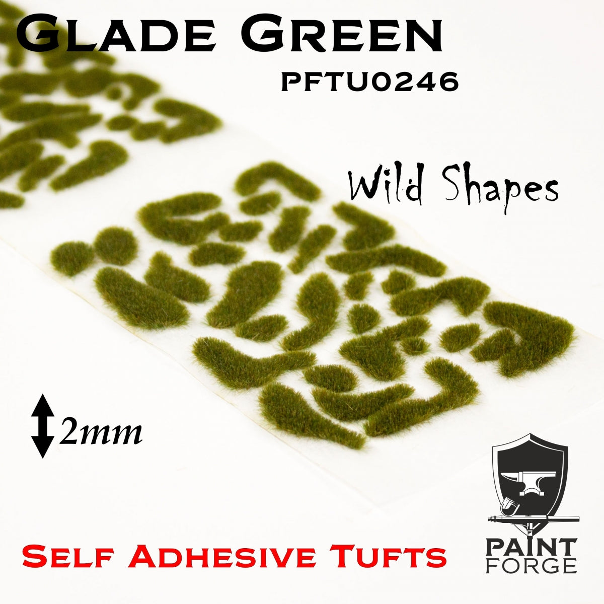 Touffes Paint Forge PFTU0246 : Vert clairière sauvage 2 mm