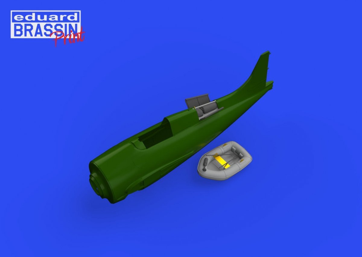 Radeau de sauvetage Eduard 648770 F4F-3 - Maquette imprimée Eduard au 1/48 – image 2