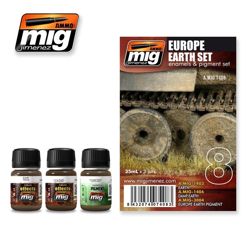 Munitions de Mig Jimenez 7408 EUROPE TERRE SET