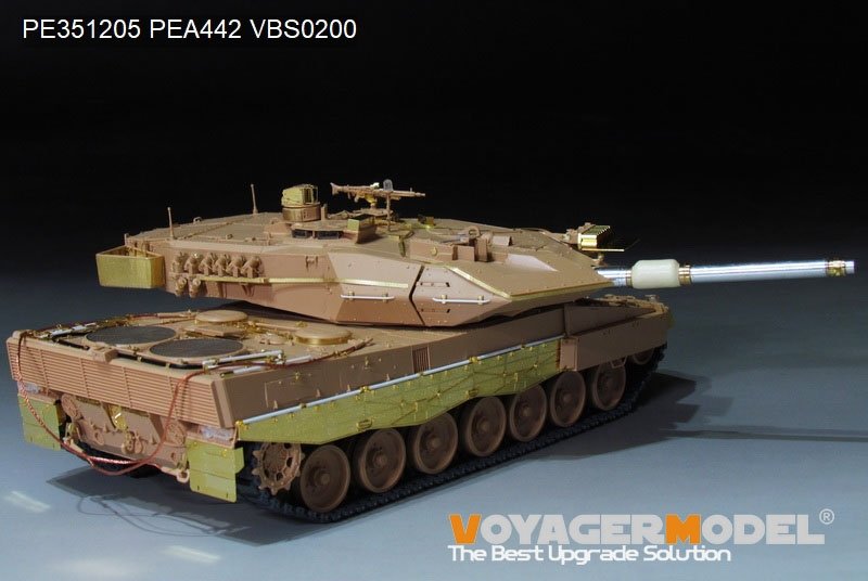 Maquette Voyager PE351205 Char de combat principal allemand Leopard 2A5 de base (pour RFM 5076) 1/35 – immagine 4