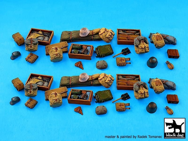 Ensemble d&amp;#39;accessoires d&amp;#39;équipement allemand de la Seconde Guerre mondiale Black Dog T35232, échelle 1/35 – image 2