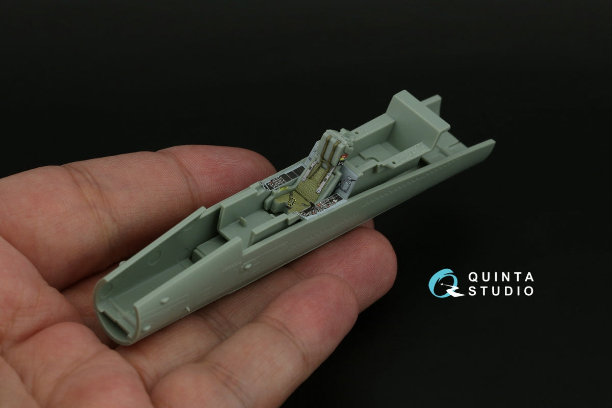 Intérieur imprimé en 3D et coloré sur papier décalcomanie Quinta Studio QD72076 F/A-18A/C (première génération) (Academy) 1/72  – image 10